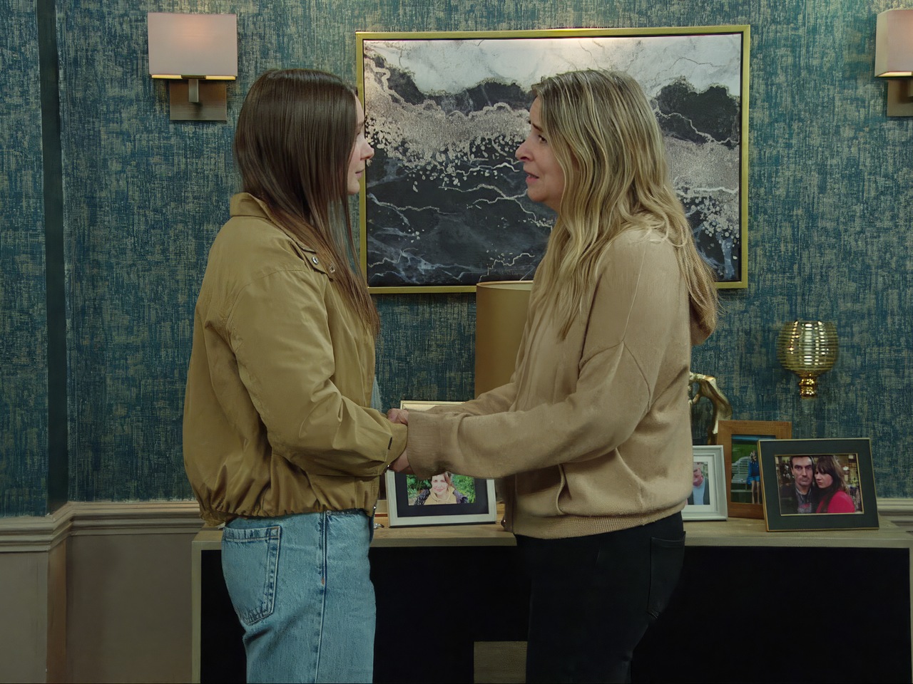 Sarah and Charity on Emmerdale on October 7, 2026