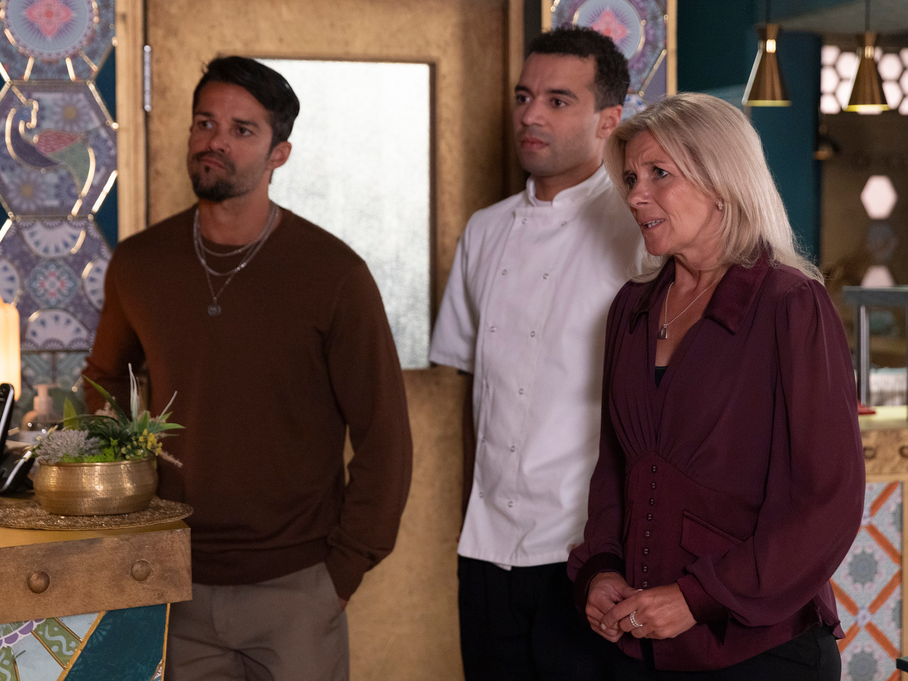 Idris, Ollie and Leanne on Coronation Street on October 11, 2026