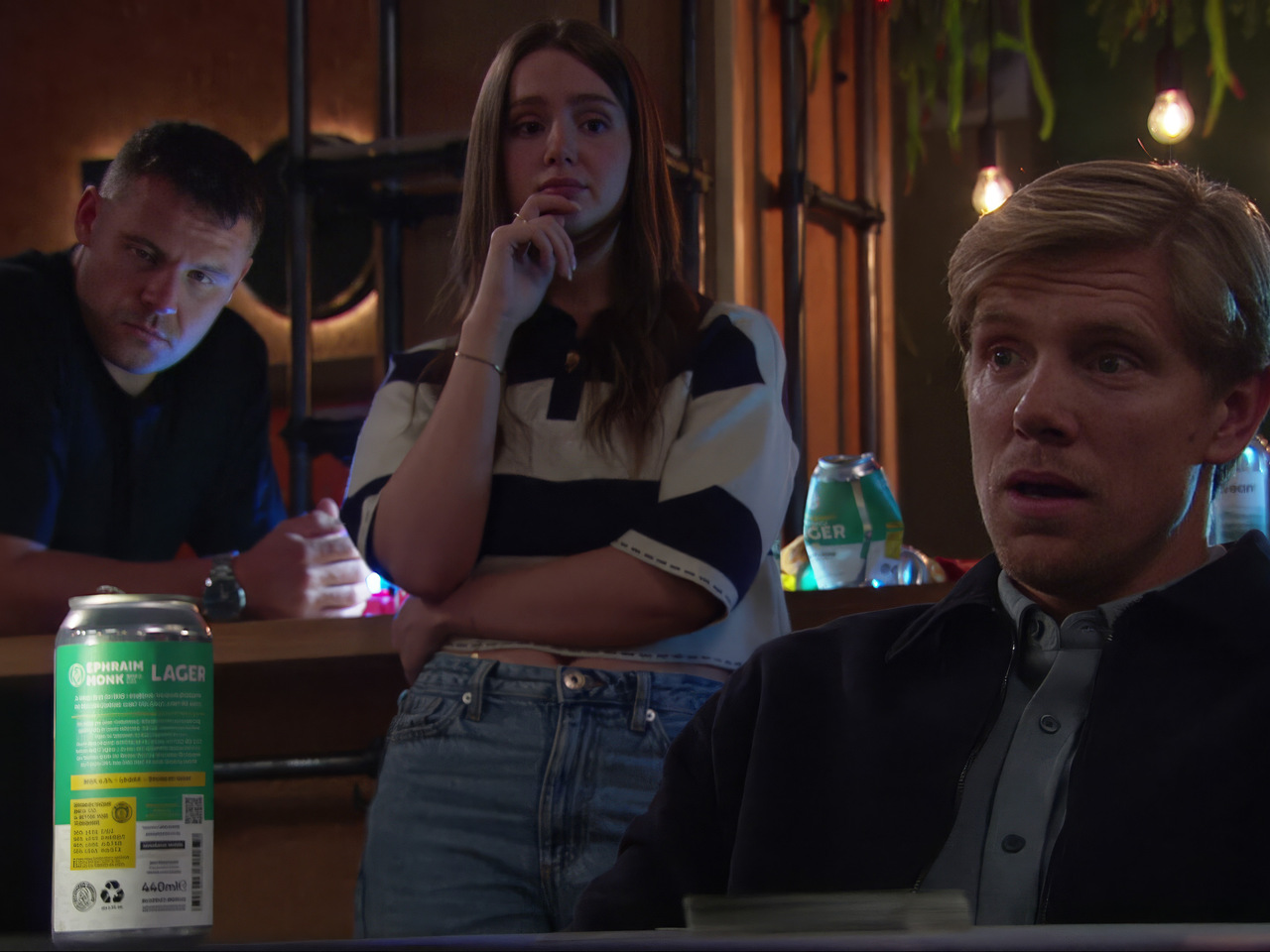 Aaron, Sarah and Robert on Emmerdale on October 16, 2026