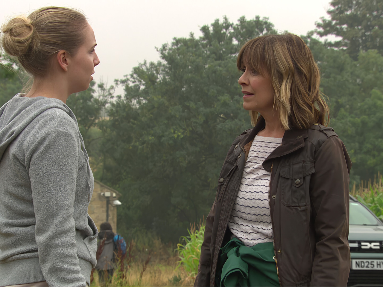 Belle and Rhona on Emmerdale on October 20, 2026