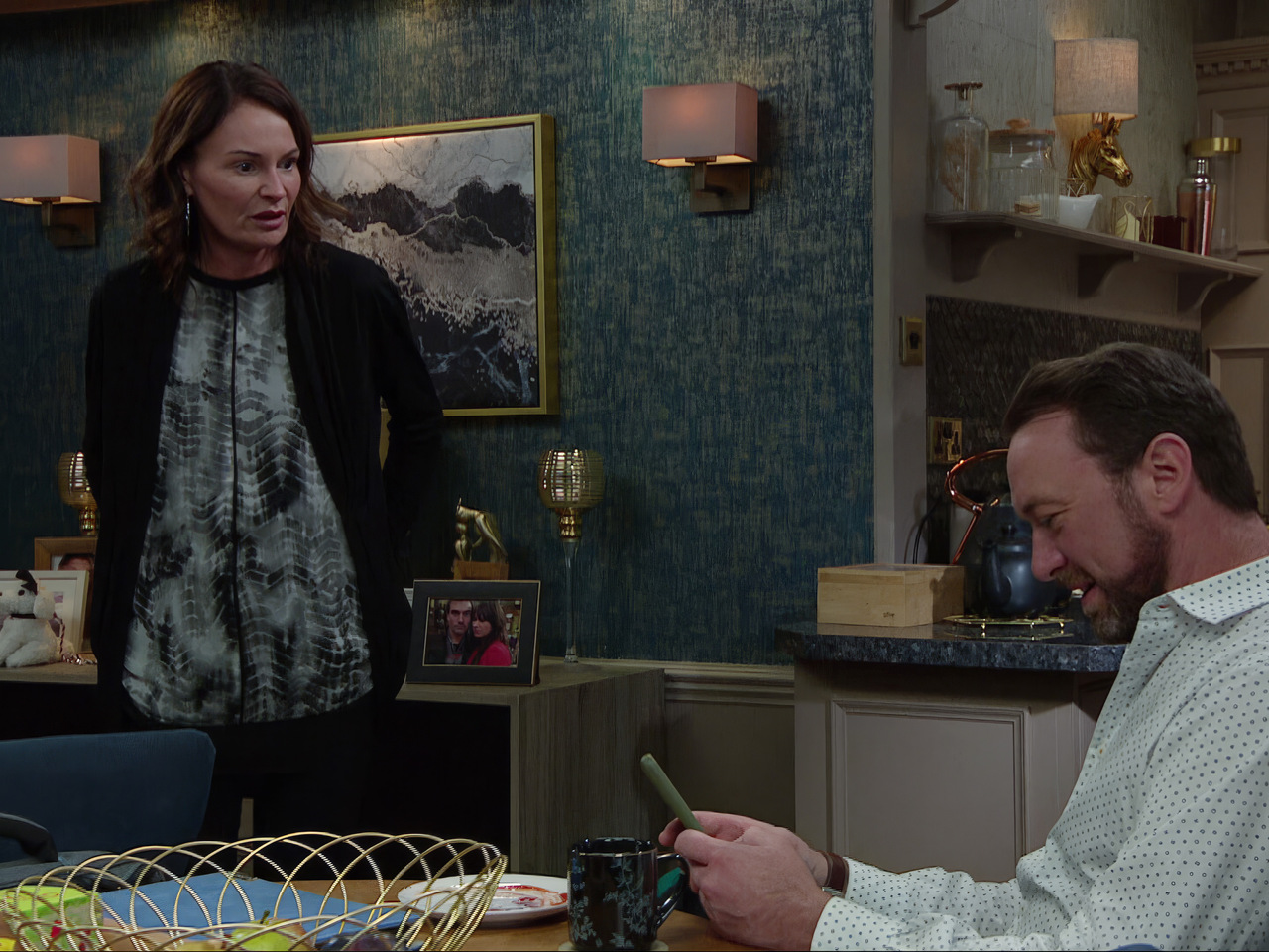Chas and Liam on Emmerdale on October 21, 2026