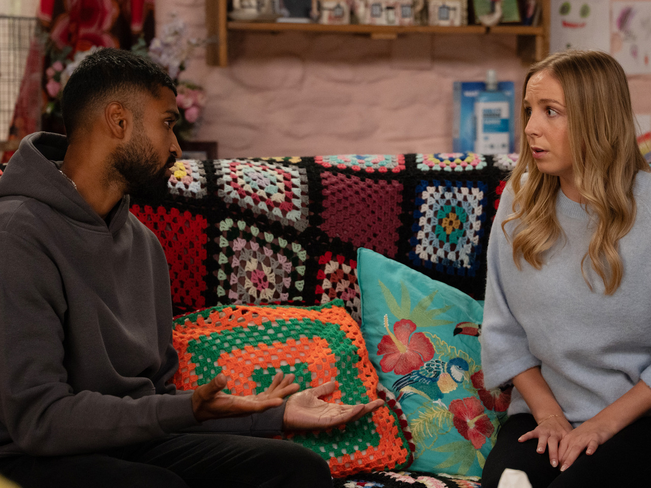 Kammy and Belle on Emmerdale on October 23, 2026