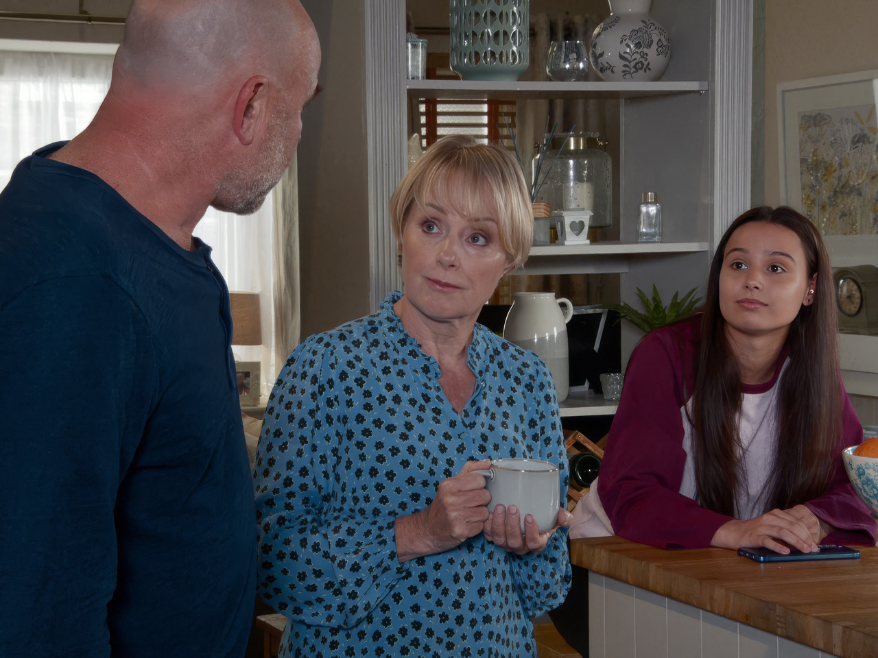 Tim, Sally and Lucy on Coronation Street on October 26, 2026