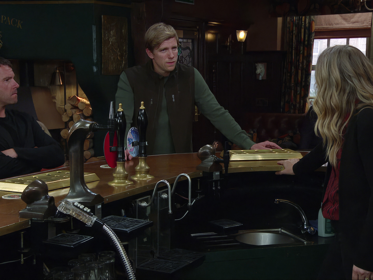 Aaron, Robert and Charity on Emmerdale on November 3, 2026