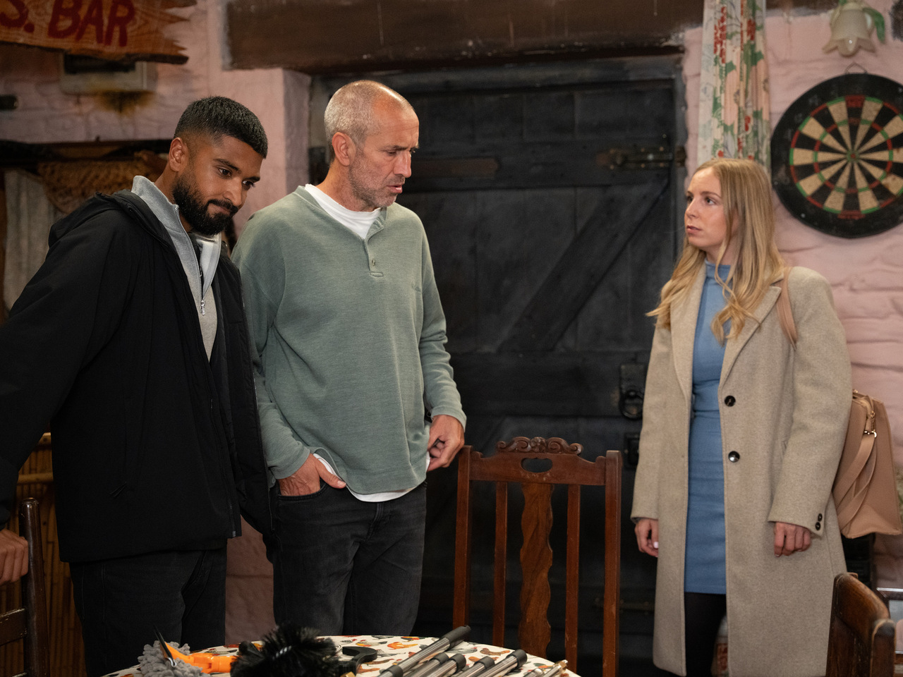 Kammy, Cain and Belle on Emmerdale on November 5, 2026