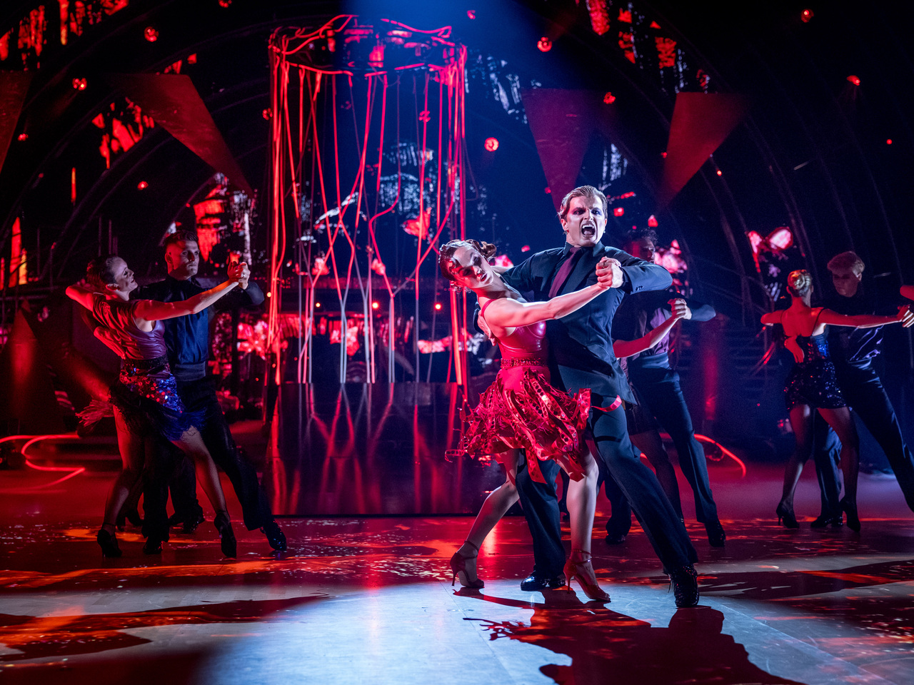 The Strictly Come Dancing 2026 professional dancers in the TX6 group dance