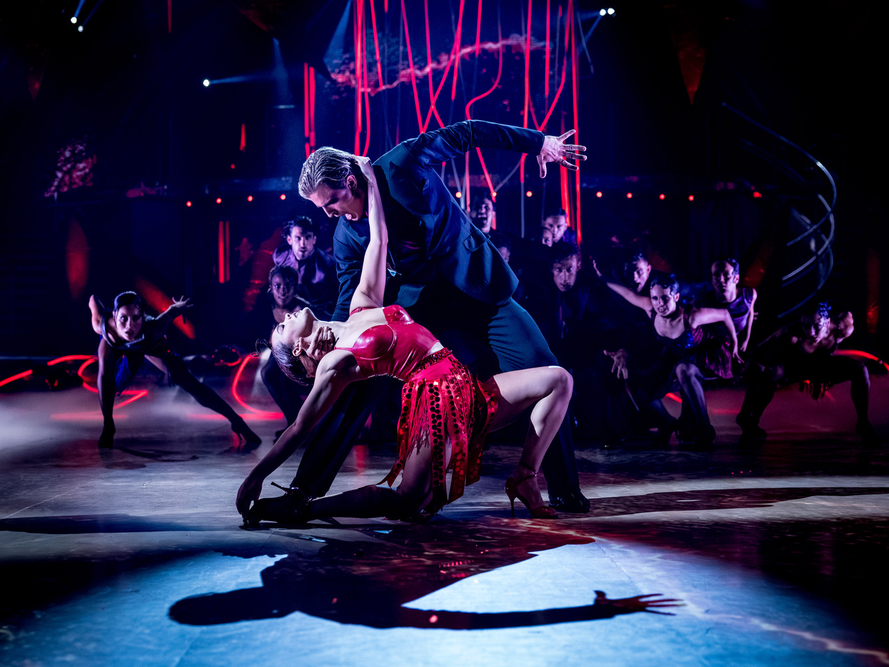 The Strictly Come Dancing 2026 professional dancers in the TX6 group dance