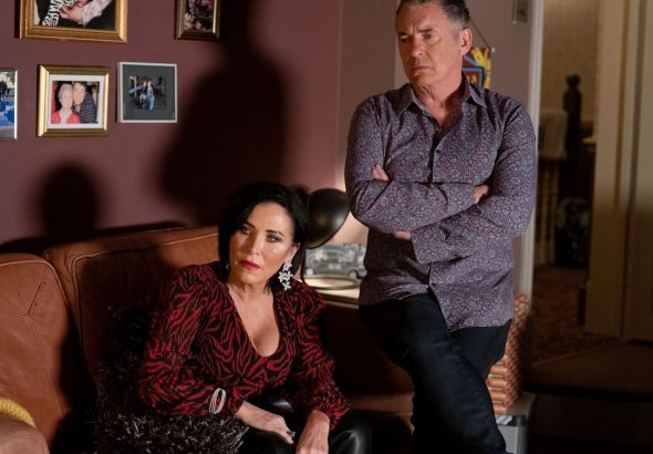 Kat and Alfie on EastEnders on October 21, 2025