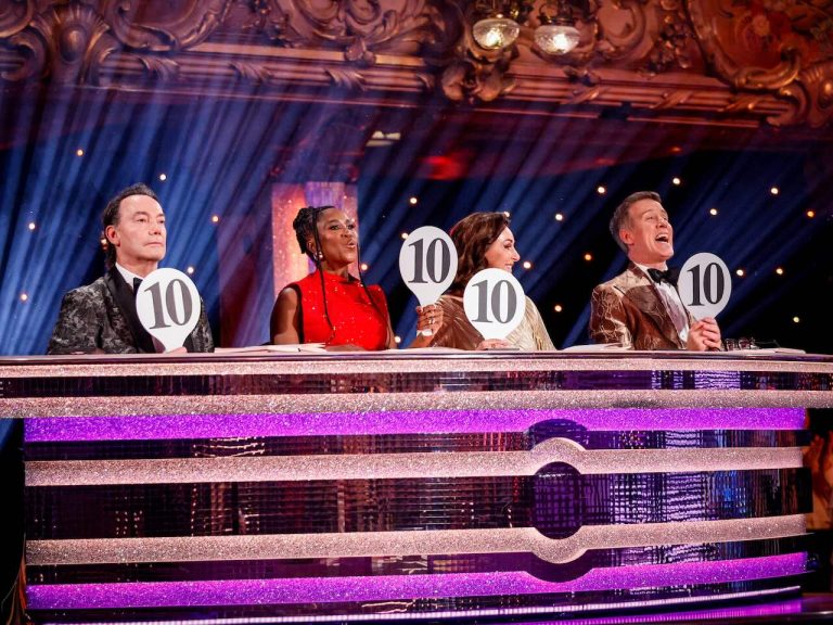 The Strictly Come Dancing judges on November 22, 2025