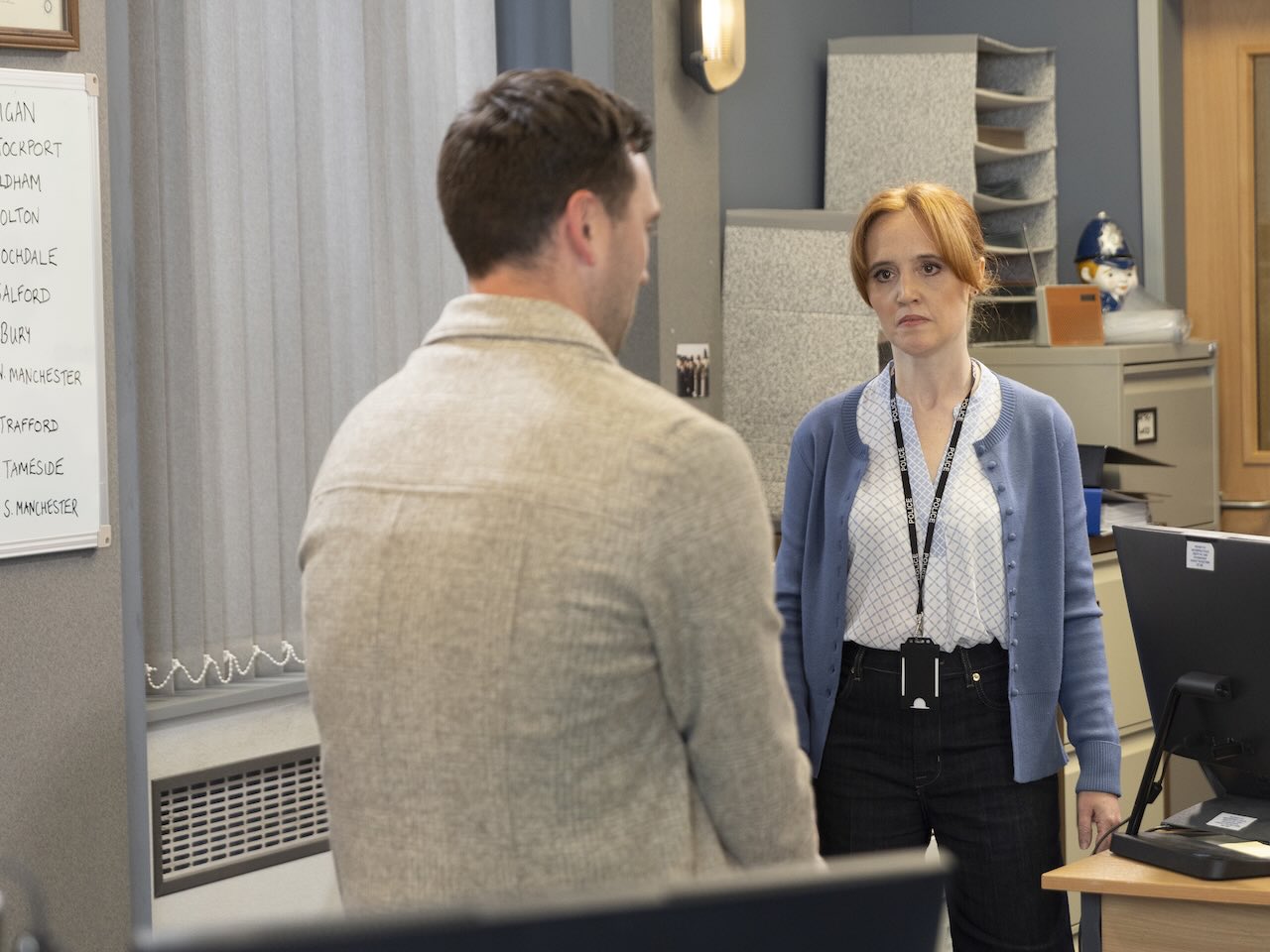 Kit and McLaughlin on Coronation Street on July 15, 2026