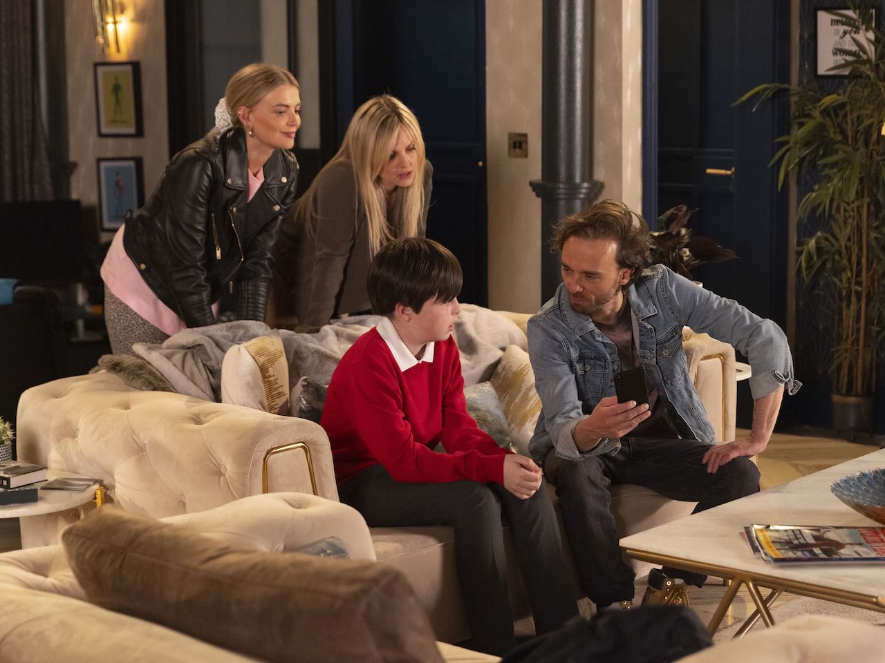Bethany, Sarah, David and Harry on Coronation Street on July 21, 2026
