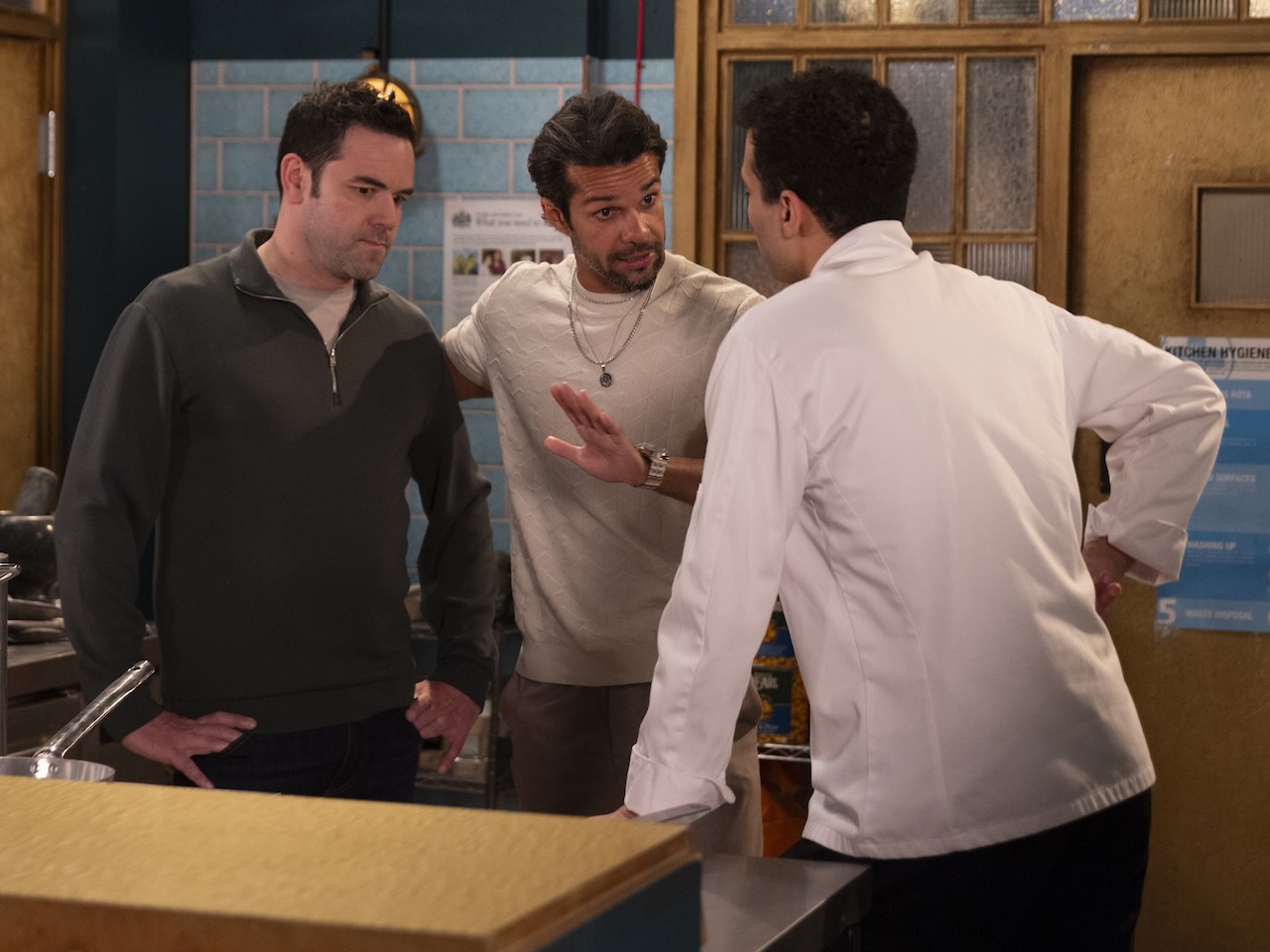 Ben, Idris and Ollie on Coronation Street on July 26, 2026