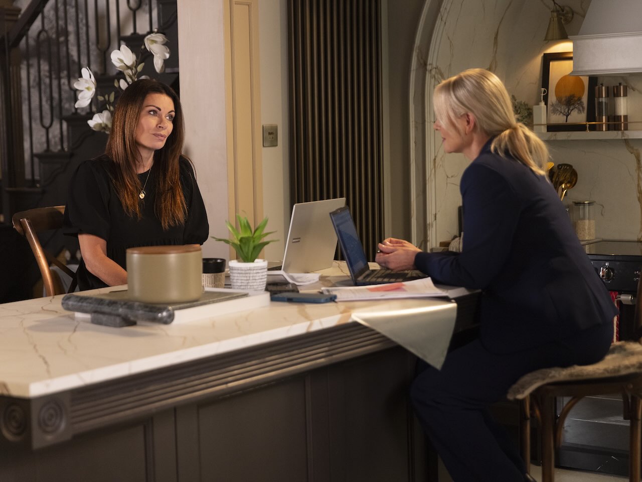 Carla and Lisa on Coronation Street on July 28, 2026