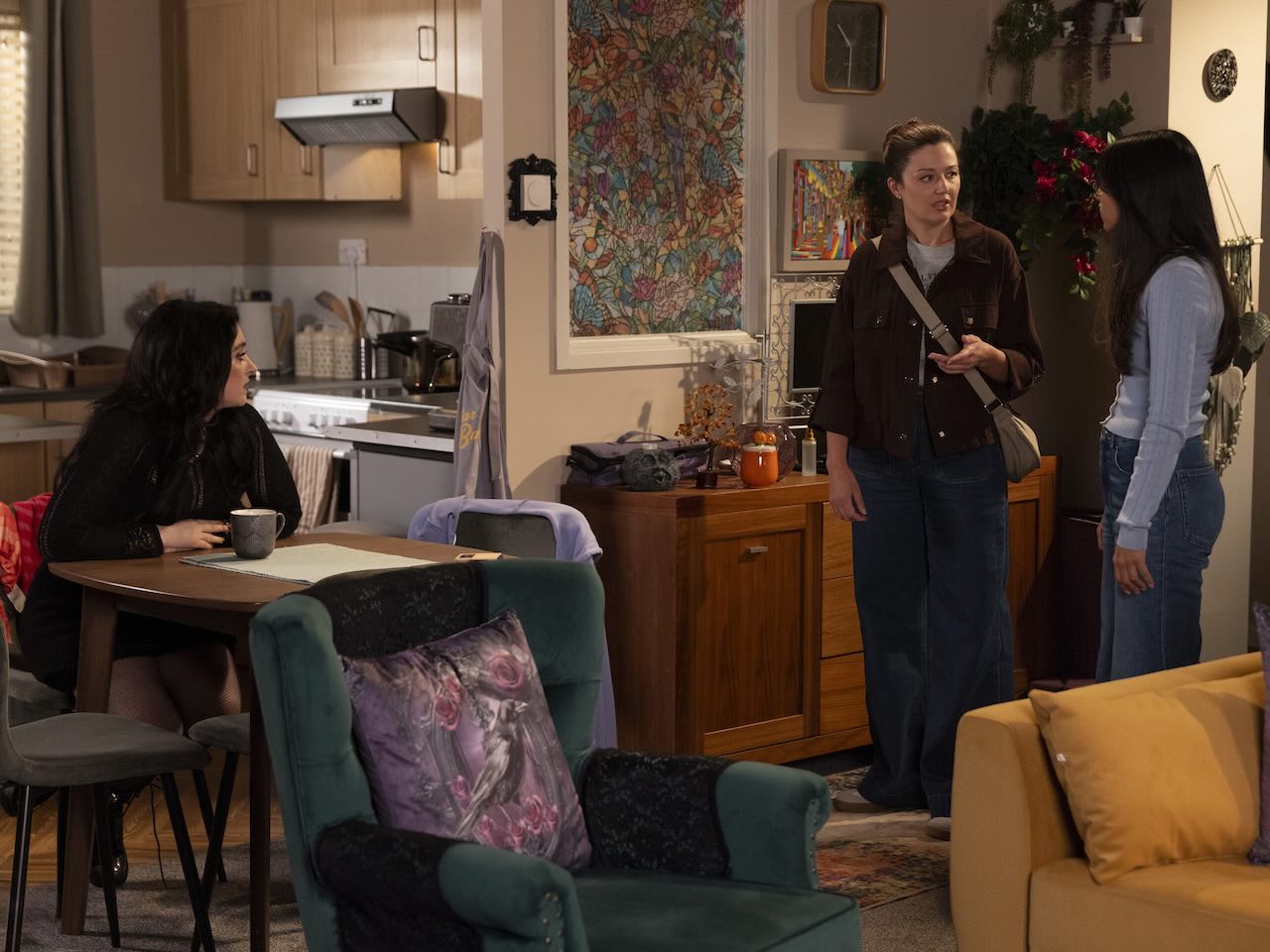 Nina, Sienna and Asha on Coronation Street on July 31, 2026
