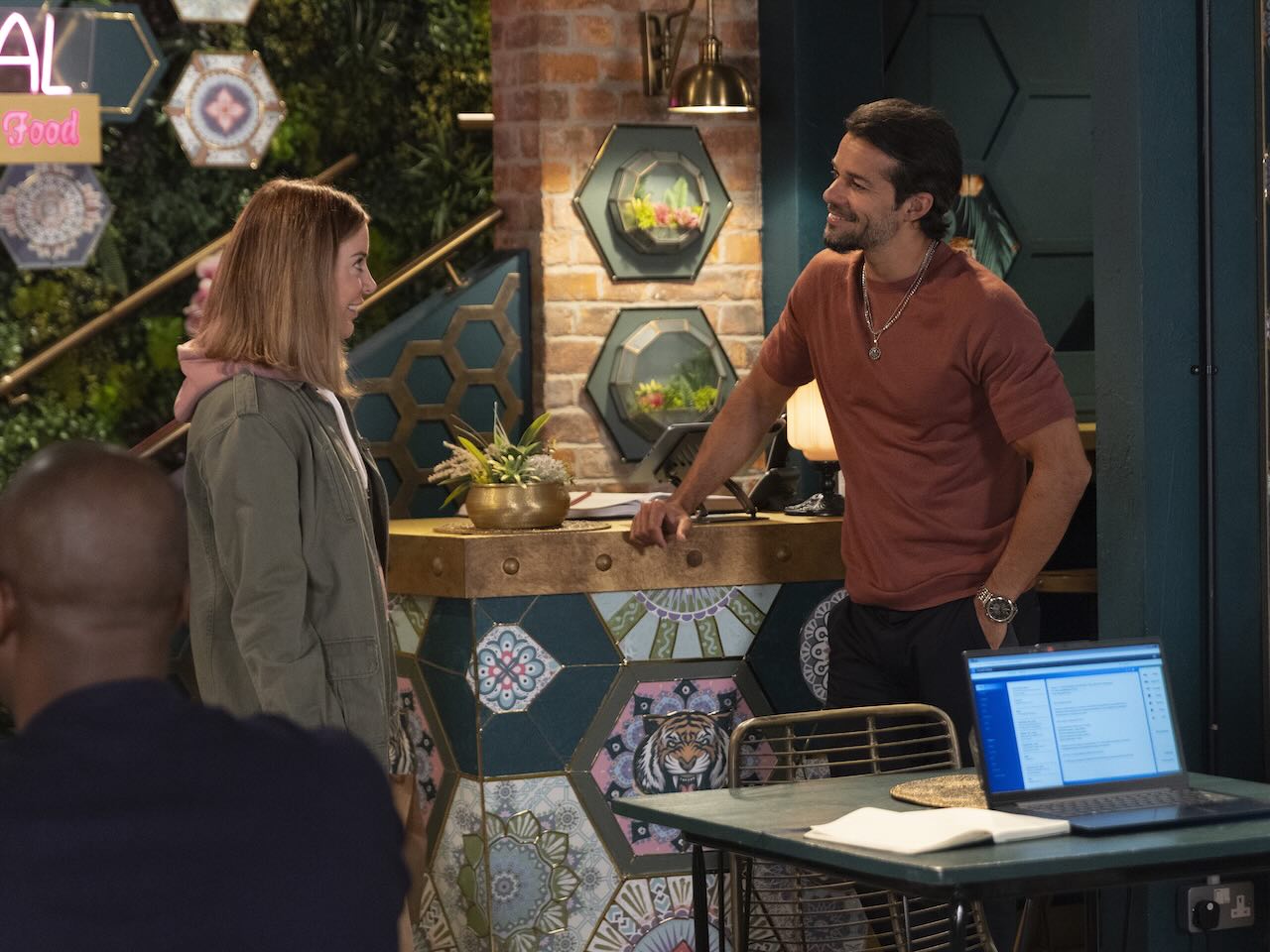 Abi and Idris on Coronation Street on August 9, 2026
