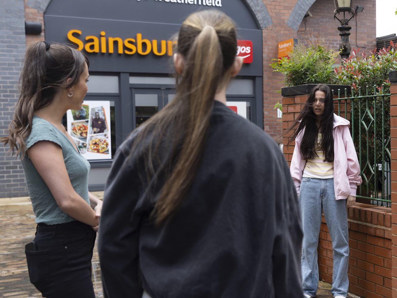 Jodie, Lucy and Lily on Coronation Street on August 14, 2026