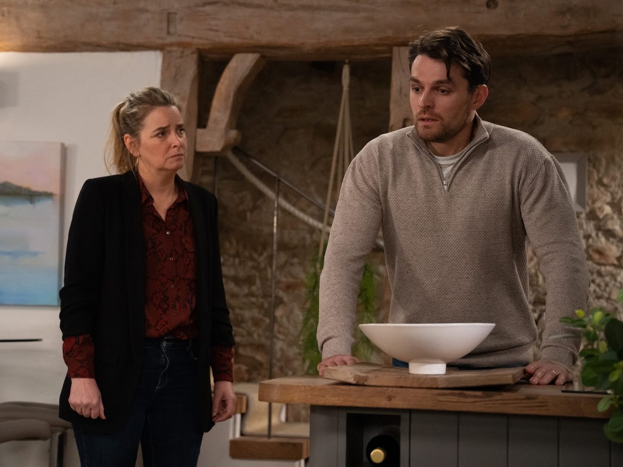 Charity and Mack on Emmerdale on June 29, 2026