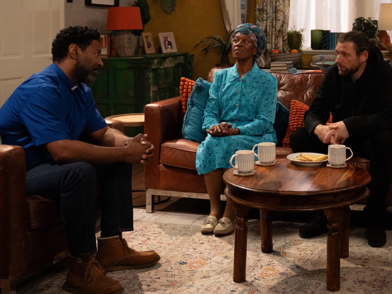 Charles, Claudette and Kev on Emmerdale on June 29, 2026