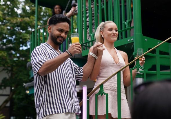 Imran and Leah on Hollyoaks on July 28, 2026