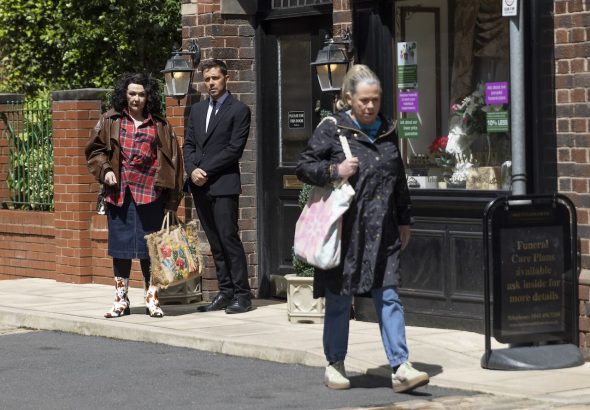 Todd, Celeste and Bernie on Coronation Street on August 24, 2026