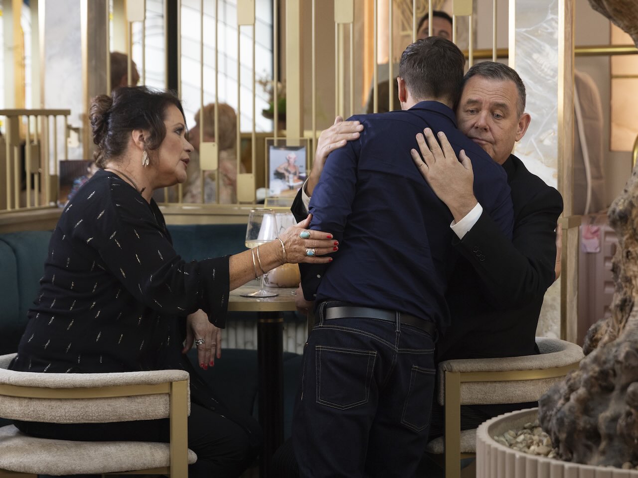 Christina, Todd and George on Coronation Street on September 1, 2026