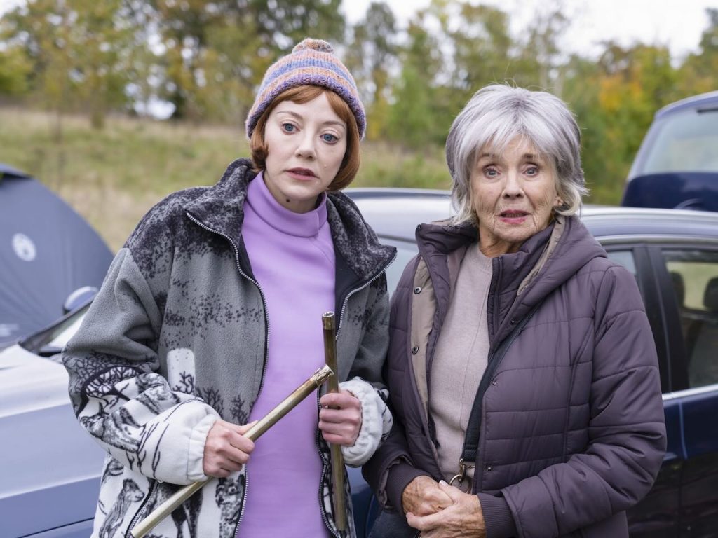 Diane Morgan as Linda and Sue Johnston as Sue in Ann Droid