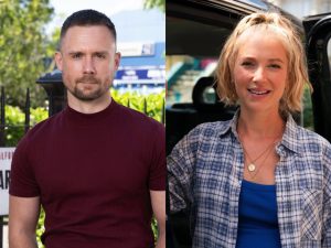Danny Hatchard as Lee Carter and Maddy Hill as Nancy Carter on EastEnders