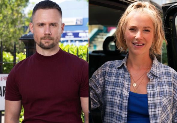 Danny Hatchard as Lee Carter and Maddy Hill as Nancy Carter on EastEnders