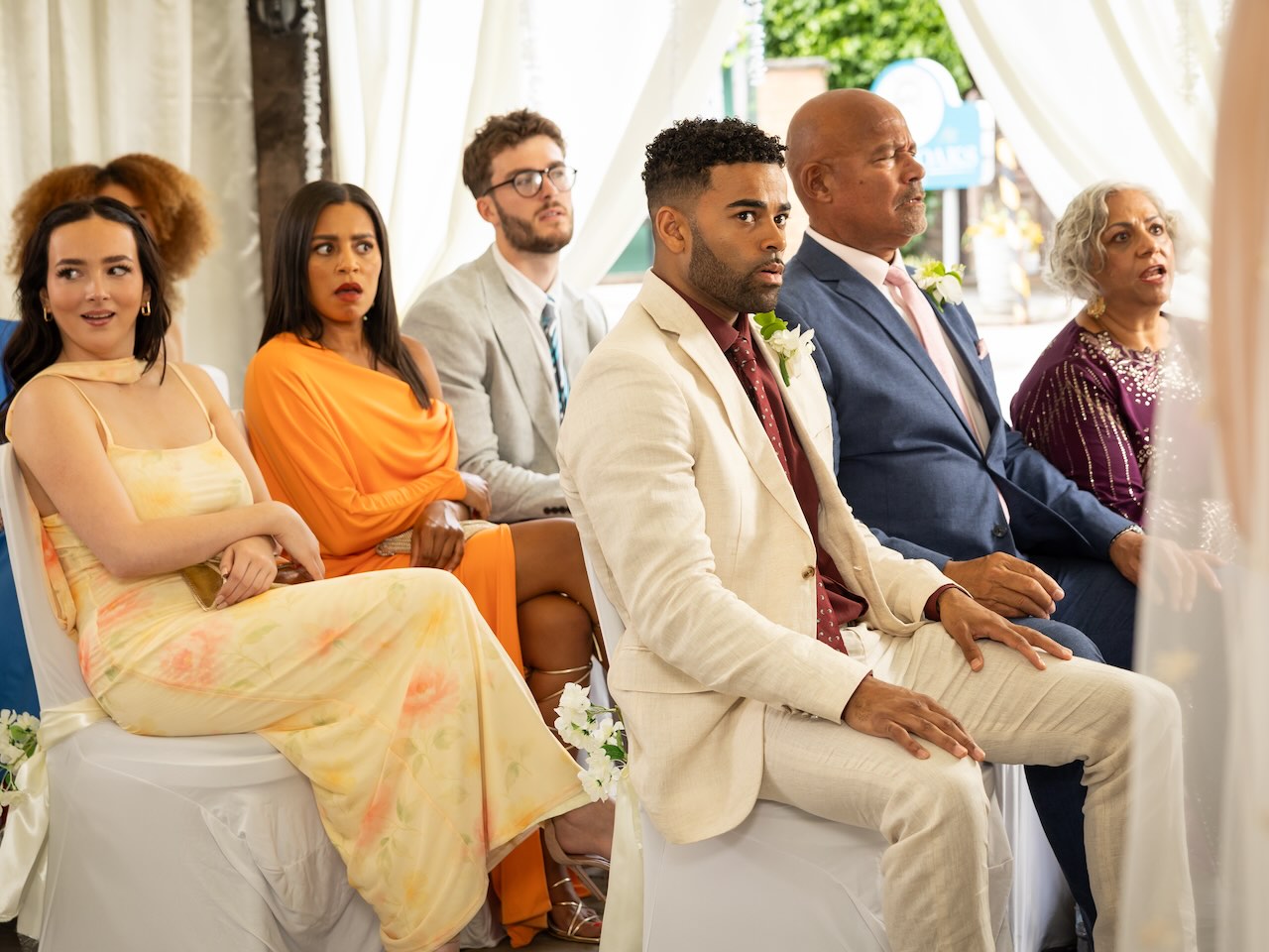 The wedding guests on Hollyoaks on August 18, 2026