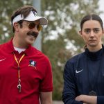 Jason Sudeikis and Tanya Reynolds in Ted Lasso S04E02