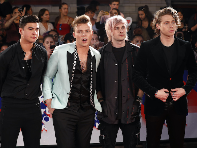 5 Seconds Of Summer pictured on August 26, 2018