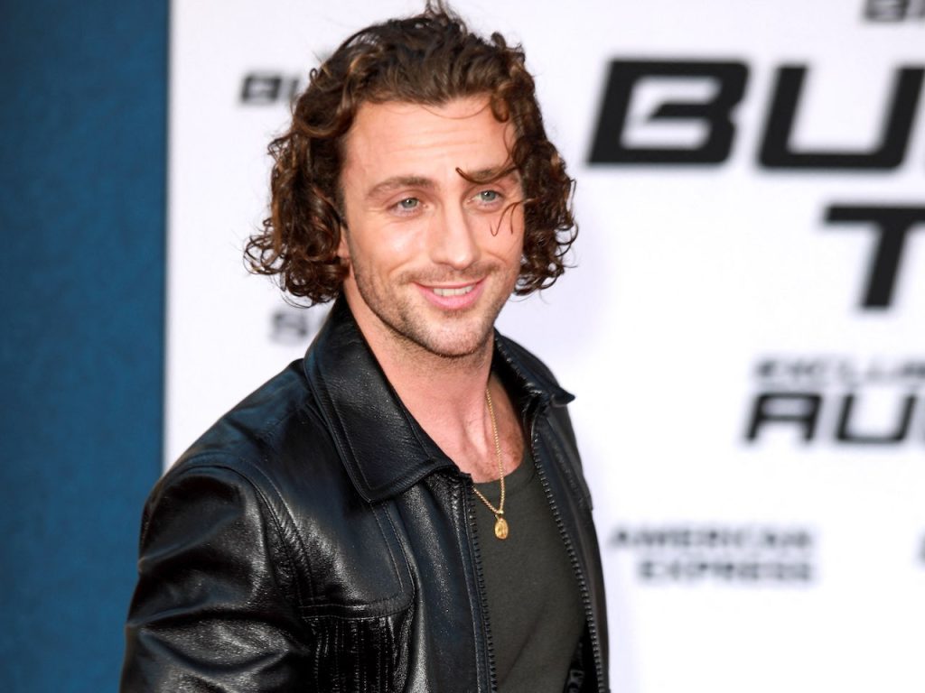 Aaron Taylor-Johnson at the Bullet Train premiere on August 1, 2022