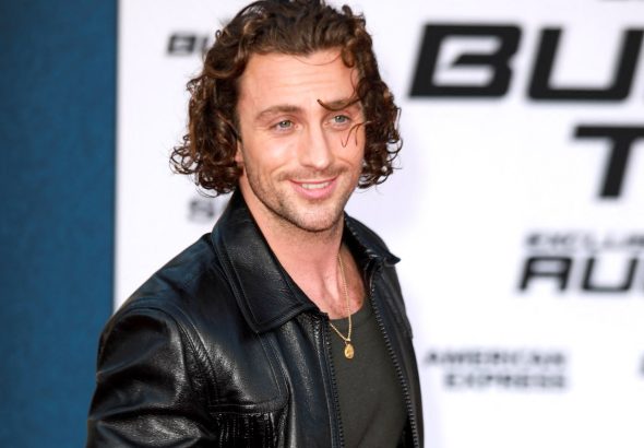 Aaron Taylor-Johnson at the Bullet Train premiere on August 1, 2022