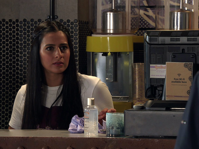 Alya on Coronation Street on September 2, 2020
