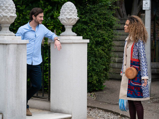 Gray and Chantelle on EastEnders on September 14, 2020