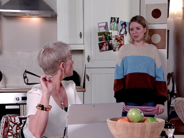 Debbie and Abi on Coronation Street on October 30, 2020