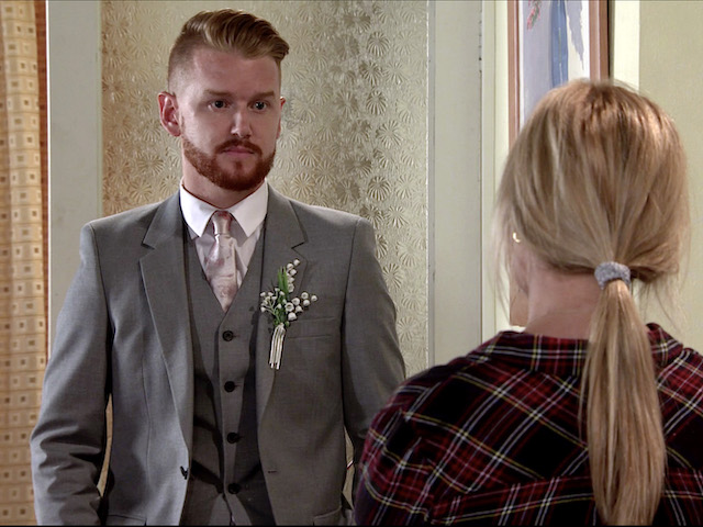Gary and Sarah on Coronation Street on August 14, 2020