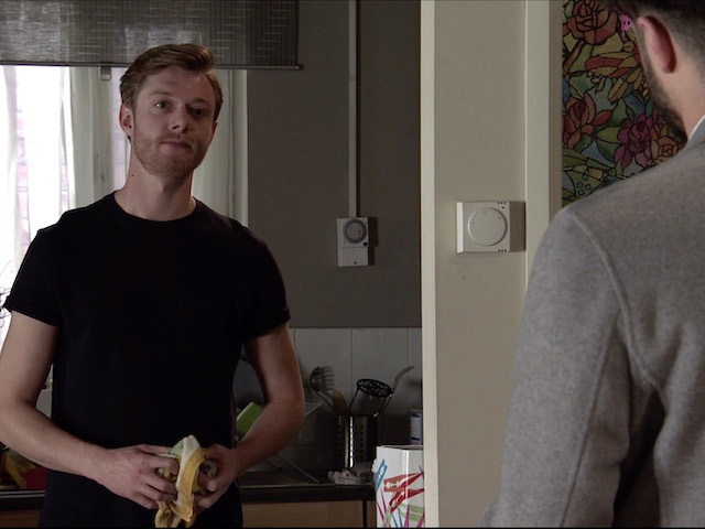 Daniel and Adam on Coronation Street on December 7, 2020