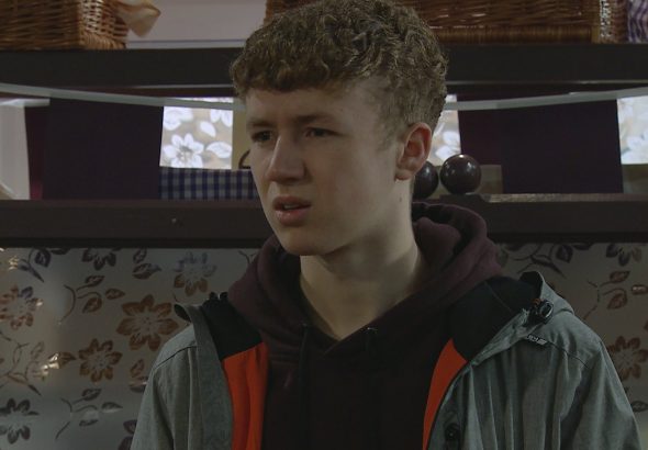 Noah on Emmerdale on March 16, 2022