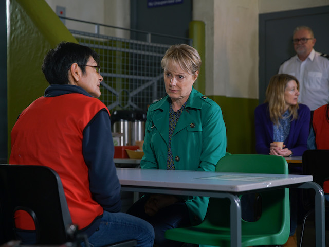 Yasmeen and Sally on Coronation Street on July 6, 2020