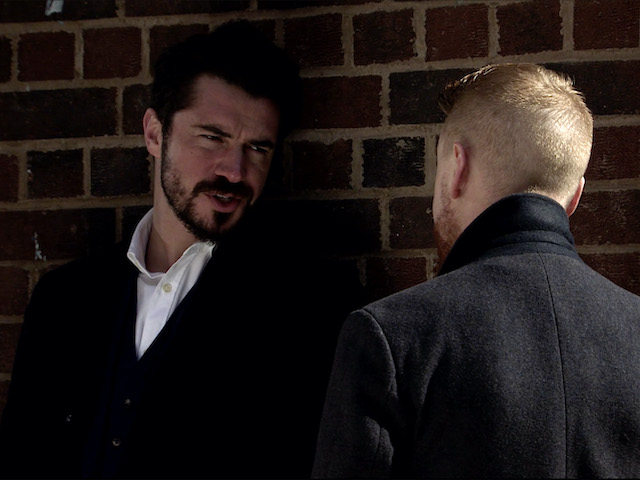 Adam and Gary on Coronation Street on July 22, 2020