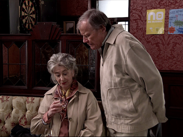 Audrey and Ken on Coronation Street on July 8, 2020