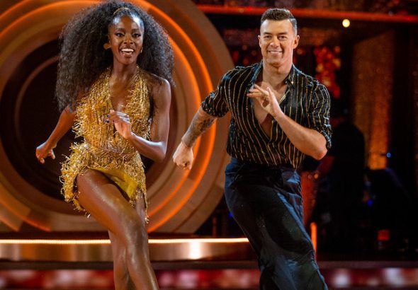 AJ Odudu and Kai Widdrington in Strictly Come Dancing