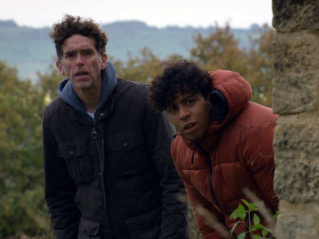 Ellis, Marlon and Billy on Emmerdale on December 17, 2020