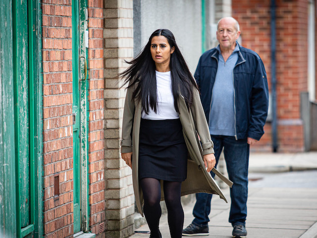 Geoff and Alya on Coronation Street on September 25, 2020