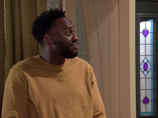 Michael, Grace and Tianna on Coronation Street on September 25, 2020