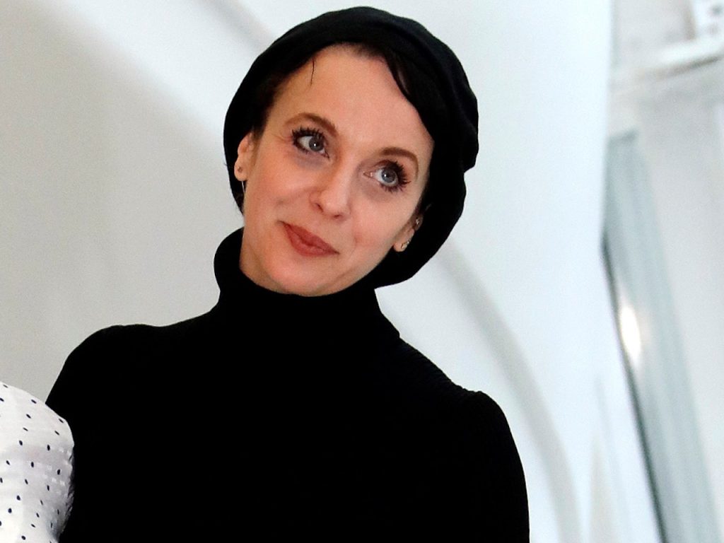 Amanda Abbington pictured on April 11, 2018