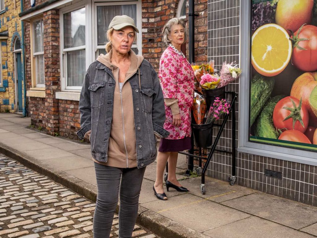 Cassie and Evelyn on Coronation Street on June 28, 2023
