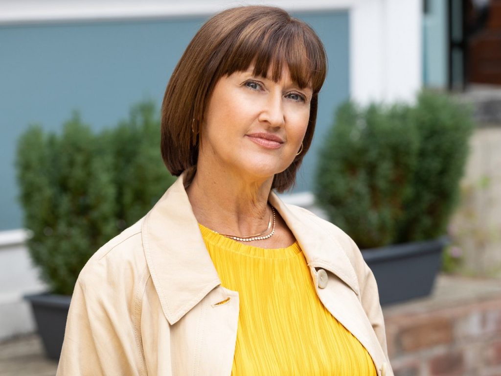 Angela Lonsdale as Gill in Hollyoaks