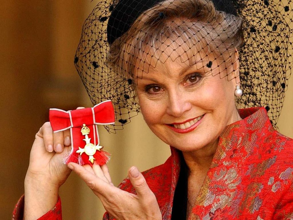 Angela Rippon pictured on December 9, 2004